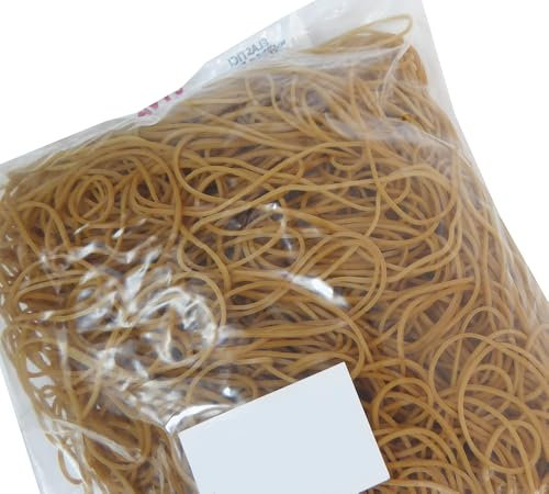 Packung mit 1 Gummibändern für Schreibwaren, Büroartikel (klar)