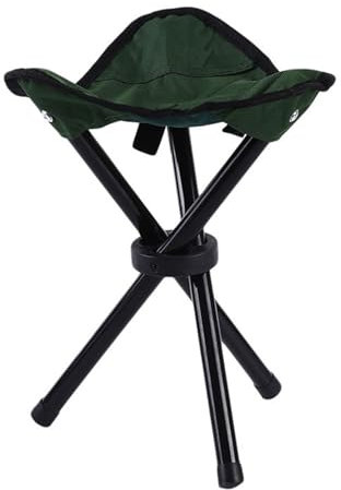 Vynetra Treppiede pieghevole Sgabello Portatile Uso Altezza 30,5 cm 3 Gambe Sedia Per Escursionismo Campeggio Pesca Spiaggia Treppiede Sedia Sedile