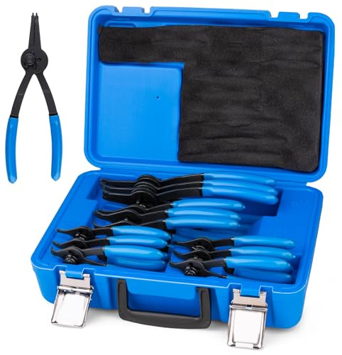 Janhemei 12 Piece Snap Ring Pliers Set, 0.038” 0.047” 0.070” 0.090”