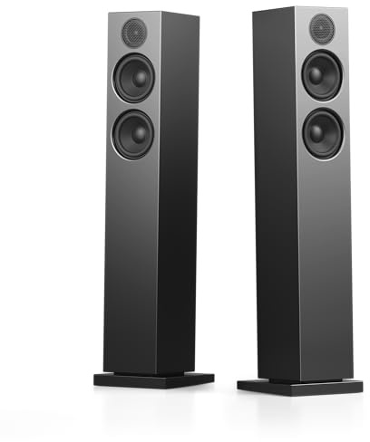 Audio Pro A38W Kabellose Bluetooth Standlautsprecher | WiFi, HiFi, Multiroom Home Entertainment Stereo - Schwarz