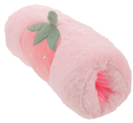 DOITOOL Portable Strawberry Hand Warmer Pillow Muff for Women and Students Cute Winter Hand Muff Soft Plush Material for Office Home and Outdoor Use