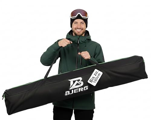 Vov.Vov BJERG Skitasche wasserdichte Ski Tasche, Hülle & Cover aus Cordura 600D, robuste Ski Transporttasche für 150–160 cm oder 170–180 cm ski skitaschen Made in Europe