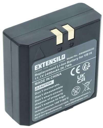 EXTENSILO Akku Ersatz für Flashpoint FPLFSMZLRB für Blitzgerät, Kamera-Blitz (2400 mAh, 11,1 V, Li-Ion)