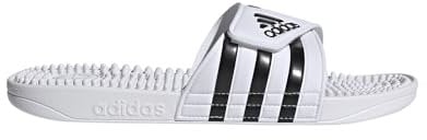 adidas Unisex Adissage Slides, Cloud White/Core Black/Cloud White, 6 UK
