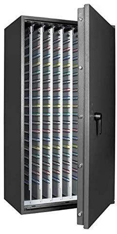 Secureo Format Schlüsseltresor STL 2880 Kl. I, Elektronikschloss mit Notschlüssel Code-Combi B30, Grad 1 nach EN 1143-1, H155xB85xT53 cm, 406 kg