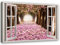 Feeby Wandbild Bäume Druckbild Leinwandbild 3D Illusion Violett 90x60 cm