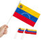 Anley Venezuela Mini Banderas 12 Unidades, pequeñas Banderas venezolanas en Miniatura en Palo, Resistentes a la decoloración y Colores Vivos, 5 x 8 Pulgadas con Poste sólido y Punta de Lanza