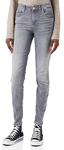 VERO MODA Damen Vmlux Mr Ri201 Ga Noos Slim Jeans, Medium Grey Denim, S / 30L EU