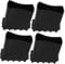 Cabilock 4pcs Step Ladder Feet Cover Rubber Ladder Foot Pads Non Slip a Type Ladder Leg Cover Protectors Random Texture