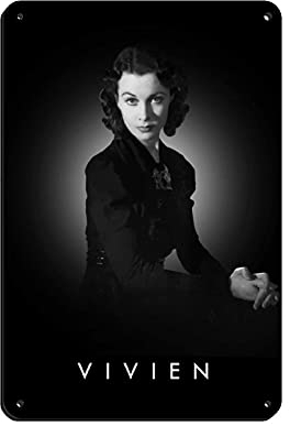 Vivien Leigh 20. Jahrhundert Schauspielerin Kunst 1 Blechschild Vintage Metall Pub Club Cafe Bar Home Wall Art Decoration Poster Retro 8x12inch(20x30cm)