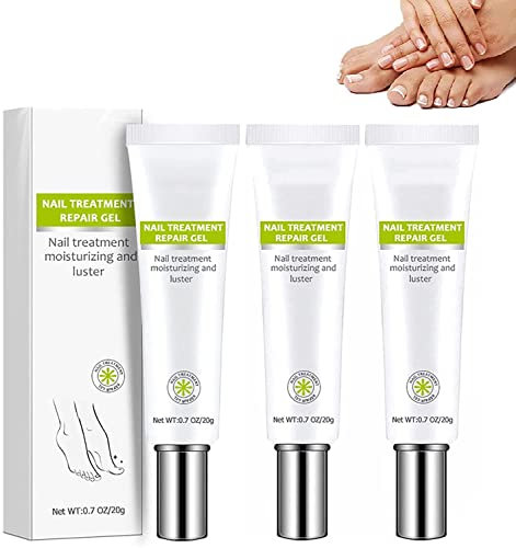 3PCS Efero Nail Treatment Repair Gel,Nail Fungus Treatment for Toenail,Efero Nail Fungus Treatment,Nail Repair Cream for Damaged Nail,Toe Be Health Instant Beauty Gel, WHITE