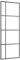 vidaXL Schiebetür Glasschiebetür Glastür SoftStop SoftClose Raumtrennung Innentür Zimmertür ESG Glas Aluminium mattiert 90x205cm Schwarz
