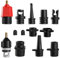 CANIPHA Aufblasbarer SUP Pumpe Adapter, Paddle Board SUP Ventiladapter mit 9 Standard konventionellen Luftpumpendüsen für aufblasbare SUP Inflator Adapter aufblasbares Boot Paddle Board SUP Board