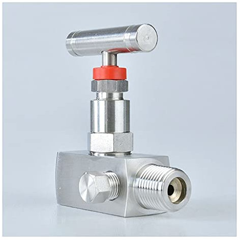 JEEIJ 1/23/4 304 Edelstahl Nadelventil Mit Innen- Und Außengewinde 6000PSI Instrument Manometer Nadelventil, 1St (Size : 3/4)