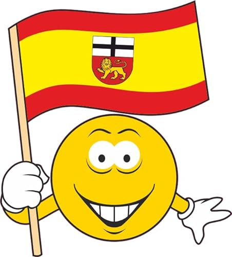 U24 Aufkleber Smily mit Bonn Smiley 11 x 10 cm Autoaufkleber Sticker Konturschnitt