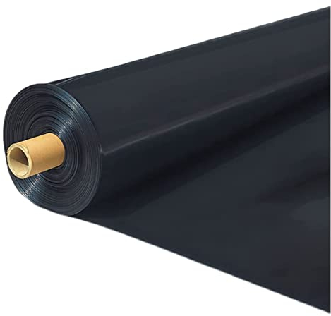 Teichfolie für Gartenteich 0.35mm HDPE Teichfolie Schutzunterlage Flexible Teichfolie für Kleine Teiche Koi Teiche Wassergärten Brunnen (Color : Black, Size : 7x15m(23x49.2ft))