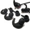 Luckvan Silicone Ear Hooks for Beats Flex Ear Tips Replacement Earbuds Tips for Beats Flex/Beats Studio Buds Earbuds 3 Pairs Black