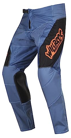 Willbros MX Hose Mountainbike Motorrad Offroad für Herren Motocross Enduro UTV MTB RennHose Blauer Stahl S=30