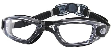 Lunettes de Natation Myopie Anti-Buée pour Femme et Homme - Plongée Professionnelle avec Verres Transparents Dioptries - Piscine avec Boîte en Plastique (Couleur : Bl)