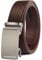 JUKMO Gürtel Herren, Ledergürtel Ratsche Automatikschließe, 35mm Breit Gürtel (Rollendes Rad - Dunkelbraun, L-106cm to 115cm Taille Verstellbar (Länge 135cm))