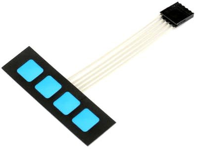 1 pcs 4 Key Matrix Membrane Switch Keypad Keyboard Control Panel SCM Extended Keyboard for Arduino 1x4 No Words