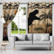 SDOTPMT 107x215cm Safari Dinosaurier Fenster Vorhang Jurassic Tier Fenster Vorhänge Antike Dschungel Wildlife Urwald Fenster Behandlung für Kinder Schlafzimmer Dekor Verdunkelung Vorhänge,2 Platten