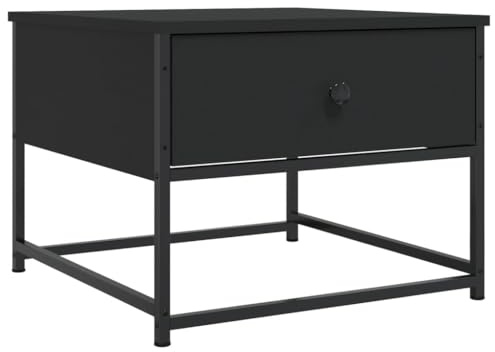vidaXL Couchtisch Schwarz 51x51x40 cm Holzwerkstoff