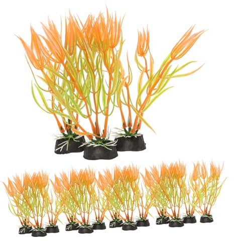 PRETYZOOM 20 Pièces Aménagement Paysager D'aquarium Faux Décor D'algues Plantes Aquatiques D'aquarium Plante De Terrarium Plantes Aquatiques Réalistes Fausse Daquarium Plastique Eau Fraiche