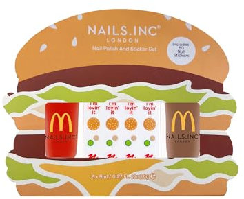 Nails.INC x McDonald’s Mini Nail Polish Duo with Stickers