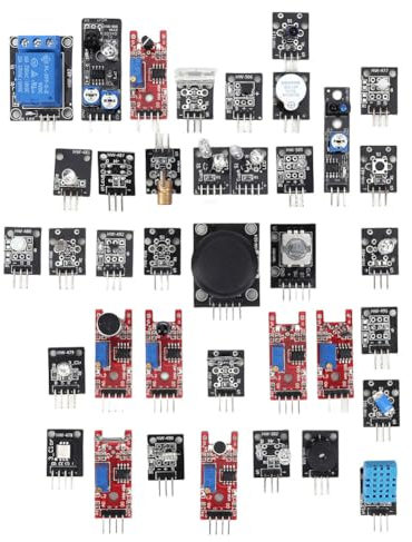 AMZLORD 37-in-1-Sensor-Starter-Set enthält RGB-Joystick, lichtempfindlicher Starter, Lernsuite, Drehgeber, Hindernisvermeidung for, DIY-Kit