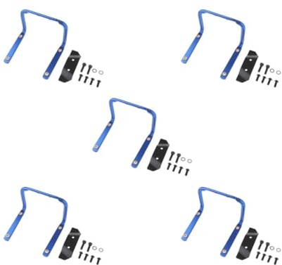 Lot de 5 porte-bidons doubles pour selle de vélo Bleu