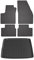 OMAC Fußmatten & Kofferraumwanne Set kompatibel mit Opel Meriva B 2010-2017 Gummi Schwarz 5X
