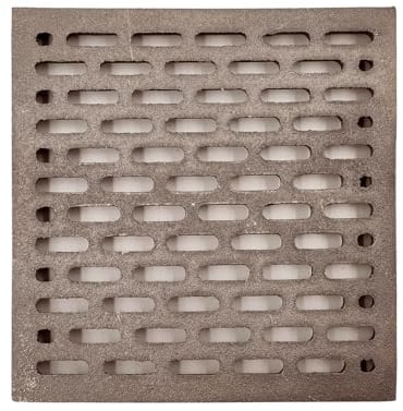 Koem Griglia in Ghisa per Caduta Cenere e Aerazione Resistente alle Alte Temperature per Camini Stufe Barbecue Fornelli Made In Italy (20x20 cm)