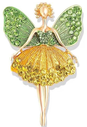 JJiaoLinin Broche Dames,Broche Papillon Coloré Broche de Strass Pins Decollete Femme Broche de Sécurité Durable Accessoires de Manteau Pour Les Femmes, Les Filles, Les Dames