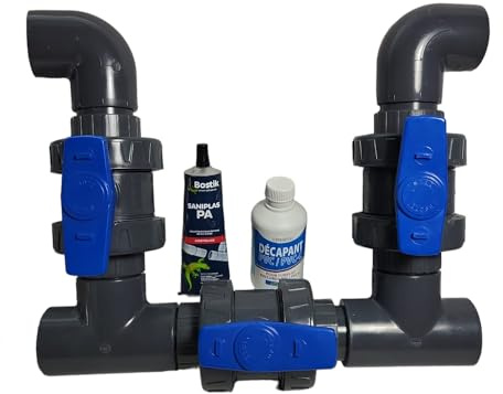 Kit By Pass Piscine/SPA Complet Ø50 mm pour pompe à chaleur