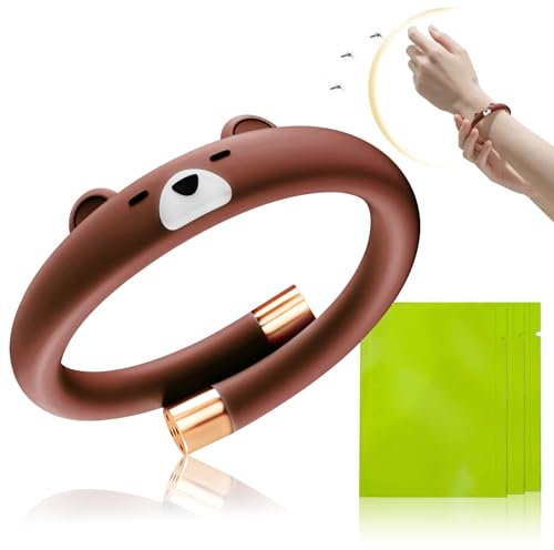Allony Pulsera Mosquitos Niños, Pulsera Citronela,Pulsera Antimosquitos para Exteriores Cartucho de Repuesto Aceite Esencial en Barra (D)