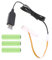 HNsdsvcd Cable convertidor de batería USB 5 V2A a 6 V, 1 A, LR6, potencia 4 x 1 5 V, pilas LR6 en mandos a distancia de juguete