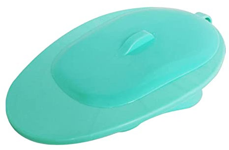 Ｚｉａｌｏｆｉ Bettpfanne mit Deckel, Robustes Notfallgerät, Glatt, für Den Heimgebrauch, Bettlägerig