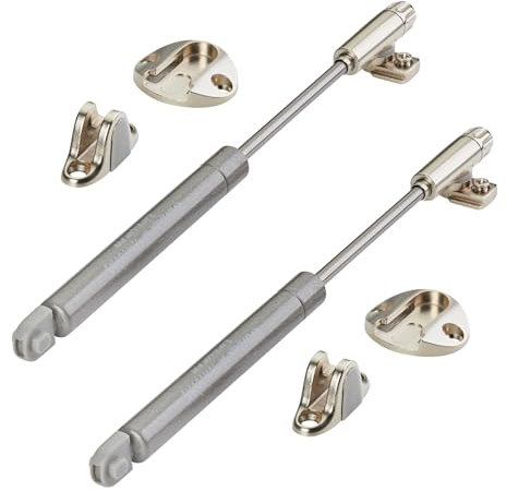 2er Set Italiana Ferramenta Gasdruckdämpfer KRABY lift up (120 Newton, 277 mm Gesamtlänge) Stoßdämpfer für nach oben öffnende Schrankklappen und Truhen geeignet von Sotech