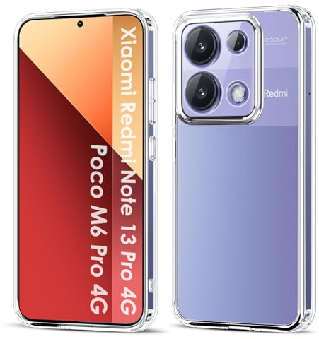 Filoto Ultra Clear Hülle für Xiaomi Redmi Note 13 Pro 4G, Transparent Vergilbungsfrei Slim Soft Silikon Handyhülle, Anti-Fingerabdruck Kratzfest Stoßfest Fallschutz Ultra Dünn TPU Schutzhülle