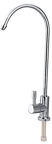 Kitchen Faucet Goose Neck Faucet Drinking Water Tap 360° Rotation Faucet Tap Zinc Alloy Water Filter Tap Fits Under Counter Systems, Widely Used in Pure Water Filters and Purifiers