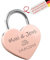 DEschenk Liebesschloss mit Gravur - Perfektes Schloss mit Gravierung für Valentinstag und Jahrestag Geschenk - exquisiter Liebesbeweis für Paare