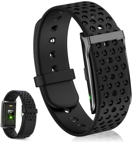 Fitness Tracker Armband ohne Display, Smart Bracelet Ultraleicht (22g), Smart Band Bis zu 35 Tage Akkulaufzeit, 1ATM Wasserdicht, 24/7 (Herzfrequenz, SpO2, Schlaf, GPS), Sportaktivitäten-Tracker