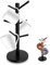 Mritrit Madera Soporte Tazas Vertical, Soporte para Colgar Tazas de Cafe con 6 Ganchos, Árbol Organizador de Tazas con Base Engrosada para Hogar Cocina, Oficina Coffee Corner, Cafetería (Negro)