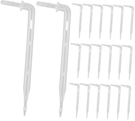 50 Pezzi Emettitore Dripper Trasparente Per Irrigazione 1/4'' Per Piante E Giardini Adatto a Tubo Da 4/7Mm Soluzione Di Irrigazione Efficiente Per Vasi E Giardini
