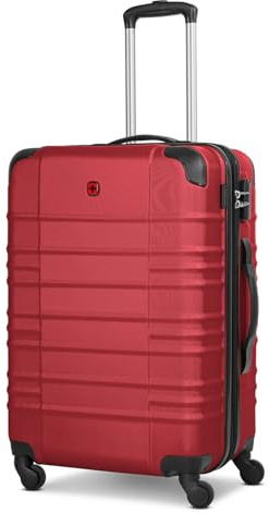 WENGER Check-in Koffer für Damen und Herren | mittelgroßer Trolley 46 x 26 x 65 cm aus hochwertigem, stoßfestem ABS Material | Erweiterbar & Teleskopgriff| Amplar Evo Serie