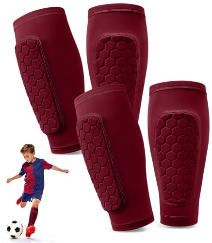 2 Paar Schienbeinschoner Kinder Fussball 2 In 1 | Stutzen Kinder Fußball, Knieschoner Kinder, Shin Pads Sport Schienbeinschutz Für Jungen Und Mädchen