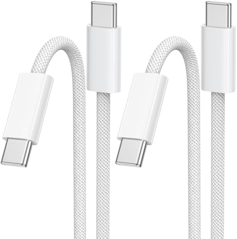 GIANAC USB C Kabel 1M 2Pack Schnellladekabel USB C auf USB C Kabel 60W | USB C Ladekabel für iPhone 17 Pro Max/iPhone Air/16/15 Serie, Samsung Galaxy S26/S25/S23, MacBook Pro/Air, iPad Pro
