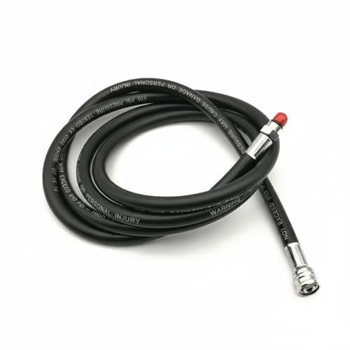 FytStycale Frusta Avanzata Sub Resistente Fino a 50 Bar Frusta Secondo Stadio Supplementare per Subacquei Tecnici, Nero, 210 Cm