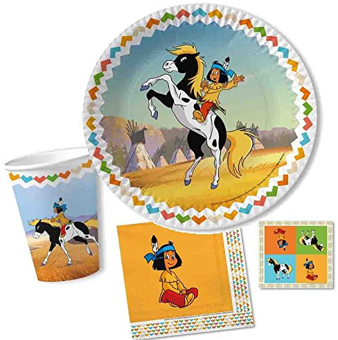 DH-Konzept Yakari Partyset Basic // Yakari Partydekoration // Kindergeburtstag Yakari